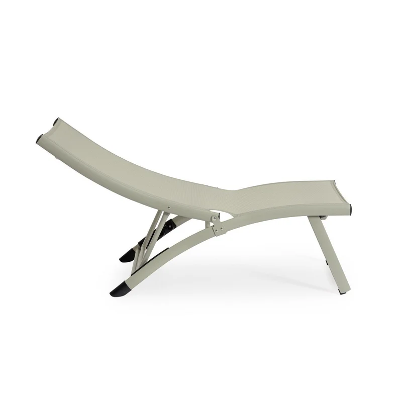 Chaise longue inclinable Bizzotto Taylor Breeze en aluminium et textilène 53 x 166,5 x 90 cm