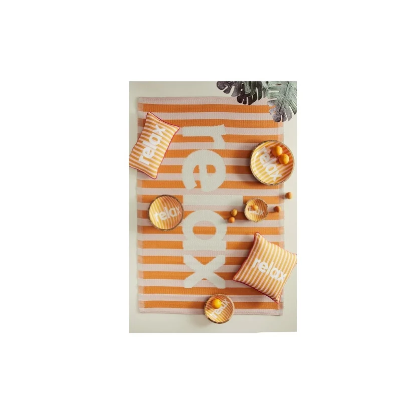 Bizzotto Karera Relax coussin beige/orange 30x50 cm