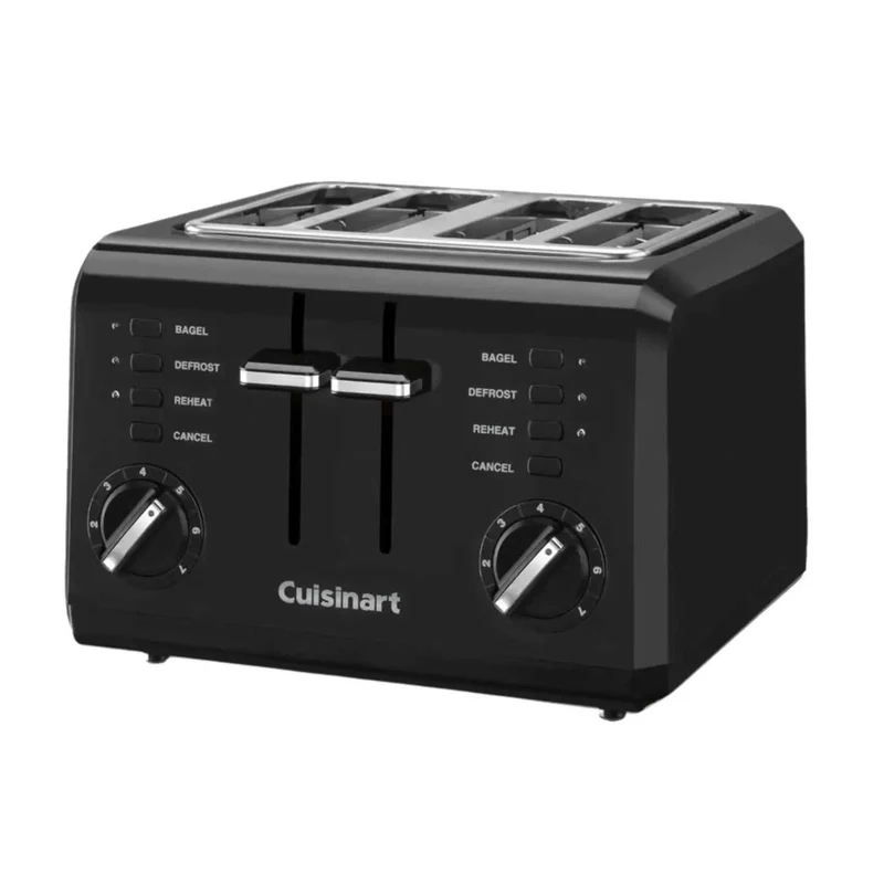 Grille-pain compact 4 tranches Noir - Cuisinart