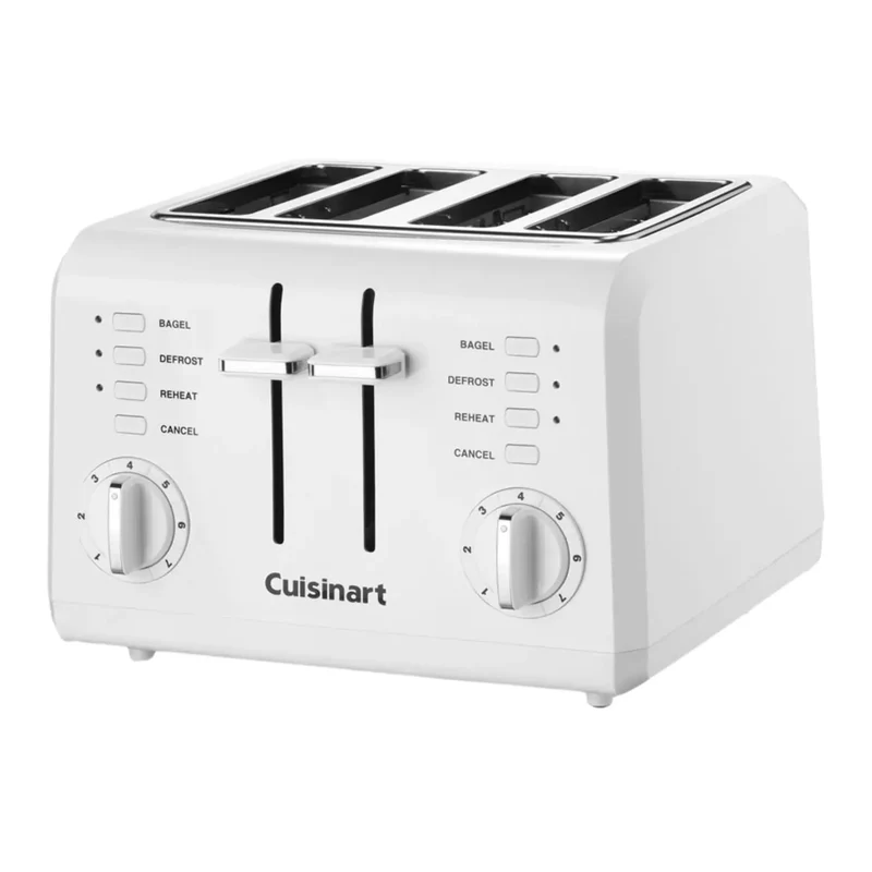 Grille-pain compact 4 tranches blanc - Cuisinart