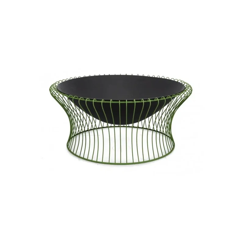 Brasier Maylis vert Bizzotto Ø78x34,5h en acier peint