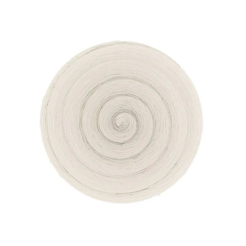 Assiette plate Memento Table blanche en céramique peinte à la main Ø 27,5 cm