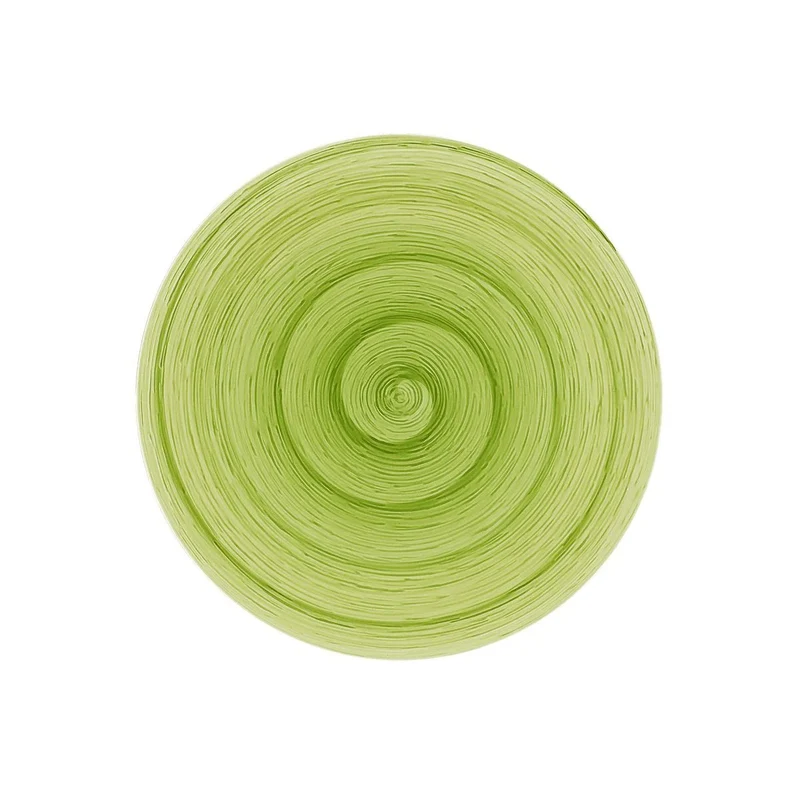Assiette plate Lime Memento Table en céramique peinte à la main Ø 27,5 cm