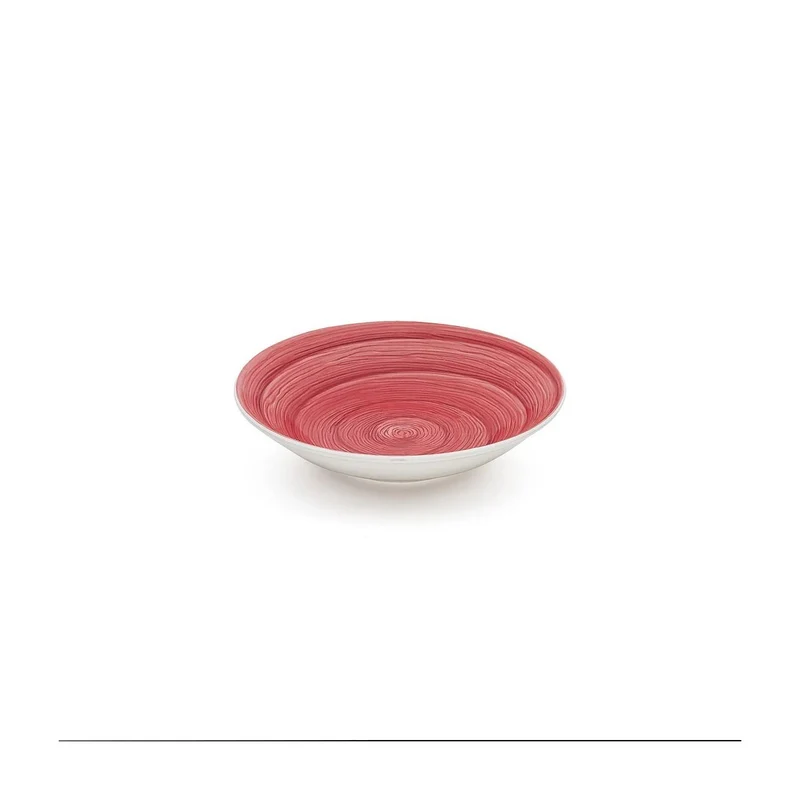 Assiette creuse de table souvenir violette en céramique peinte à la main Ø 23,5 cm