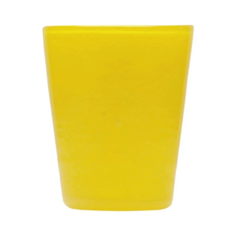 Original memento yellow solid water tumbler glass in blown glass 0.25L