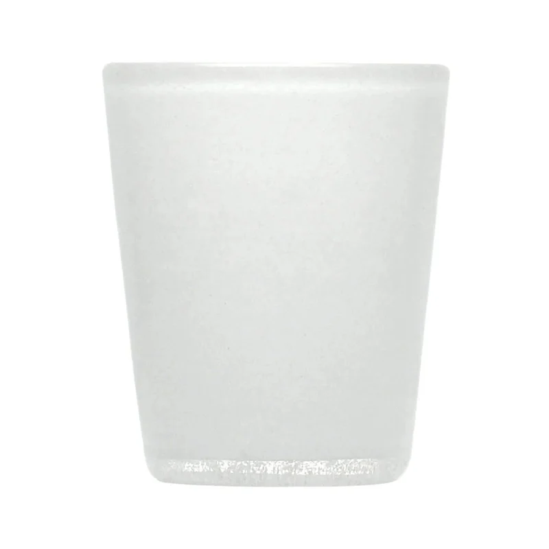 Gobelet à eau solide blanc souvenir original en verre soufflé 0,25L