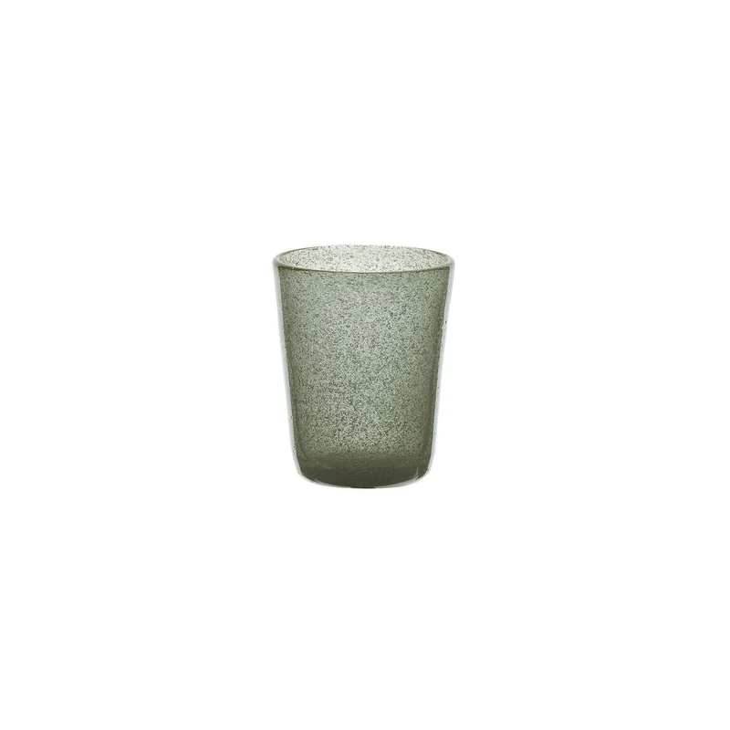 Verre à eau grise souvenir original en verre soufflé 0,25L