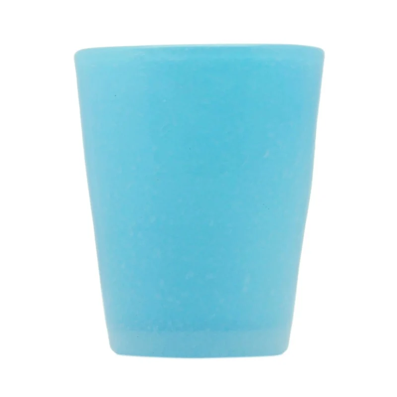 Verre à eau souvenir original cyan en verre soufflé 0,25L