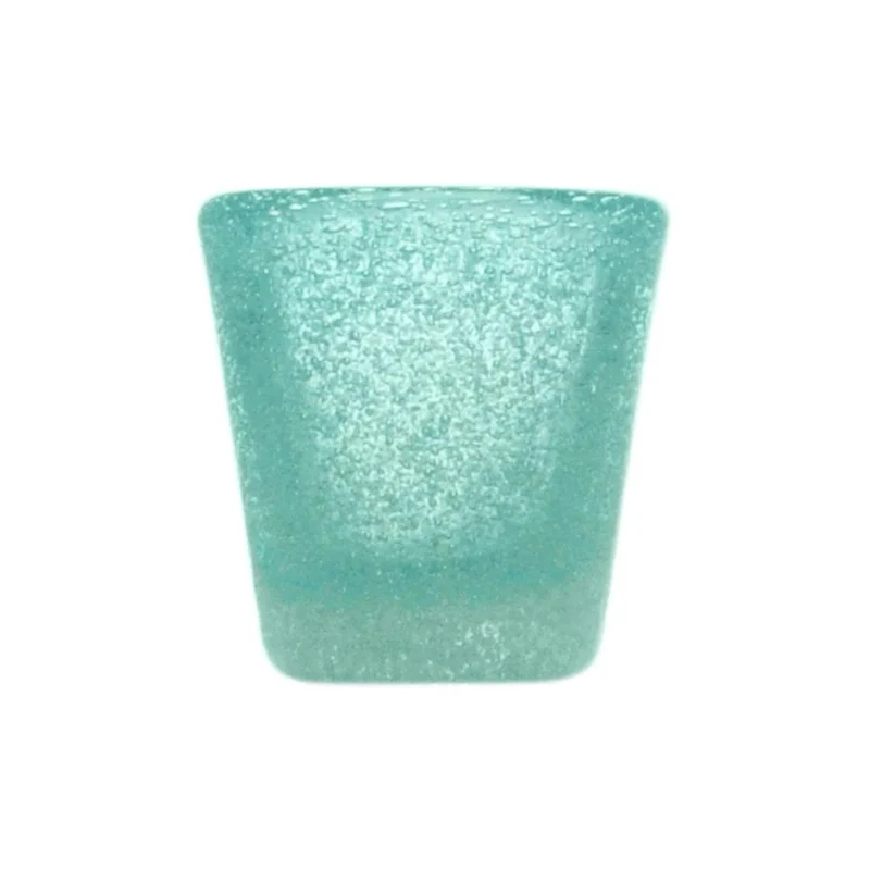 Verre à shot original souvenir turquoise en verre soufflé 0,05L
