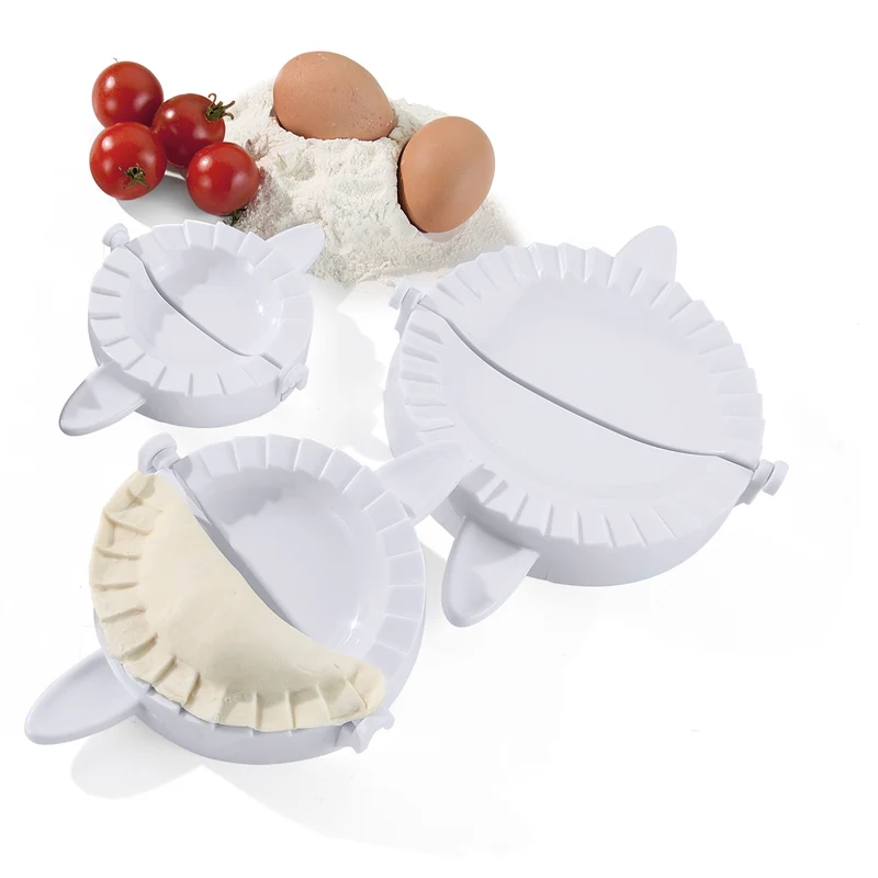 Metaltex lot de 3 formes à raviolis en plastique diamètres 9-12-15 cm