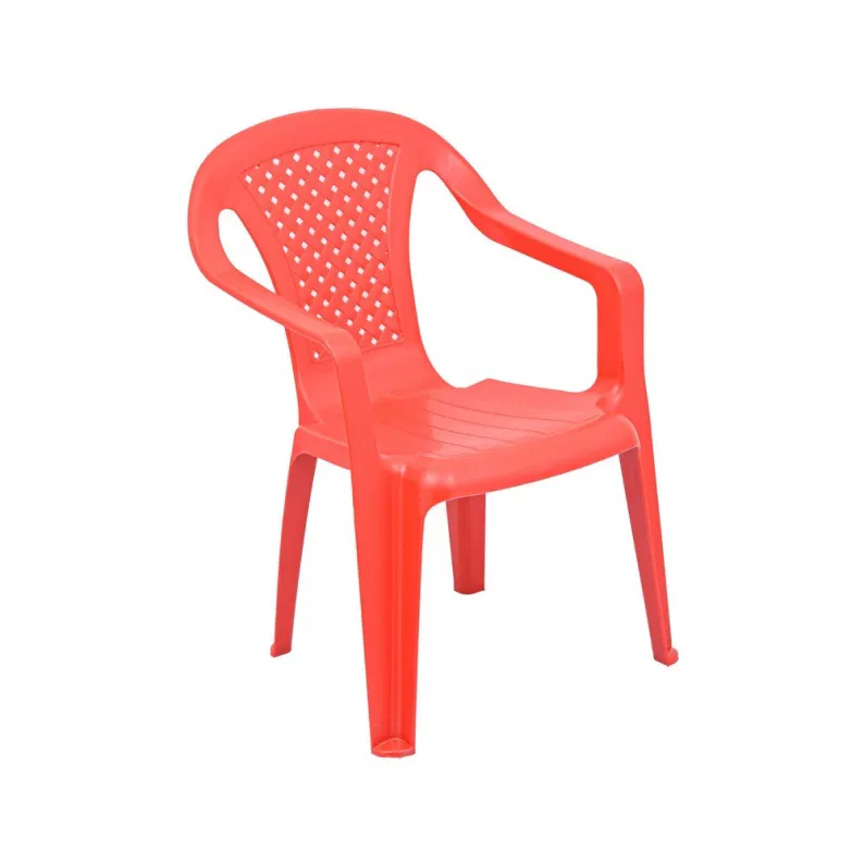 Chaise bébé Camelia en plastique rouge 38 x 38 x 52 h cm