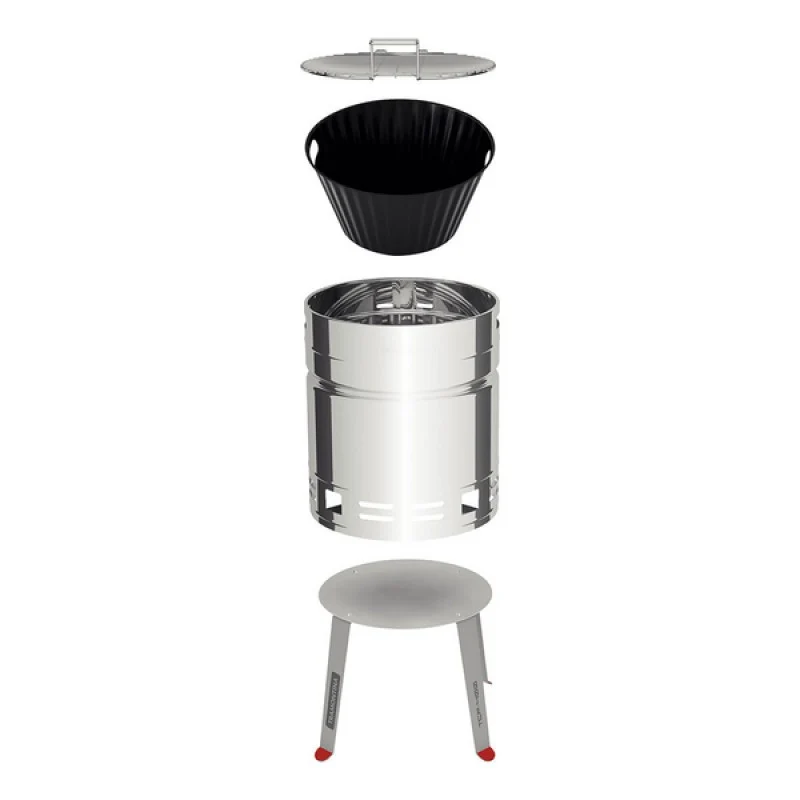 Barbecue rond Ø40,4x75,5 en inox
