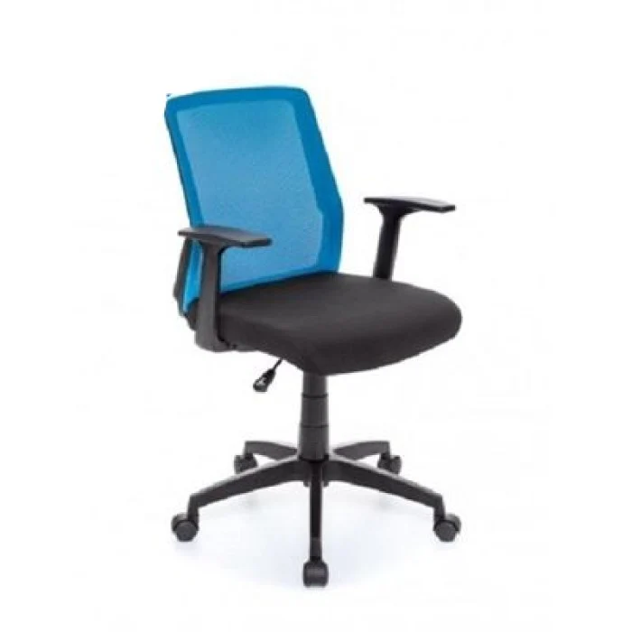 Fauteuil bleu moderne 55x58x87h cm