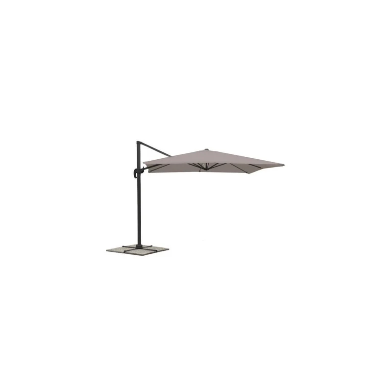 Parasol Senso 3x4m gris tourterelle