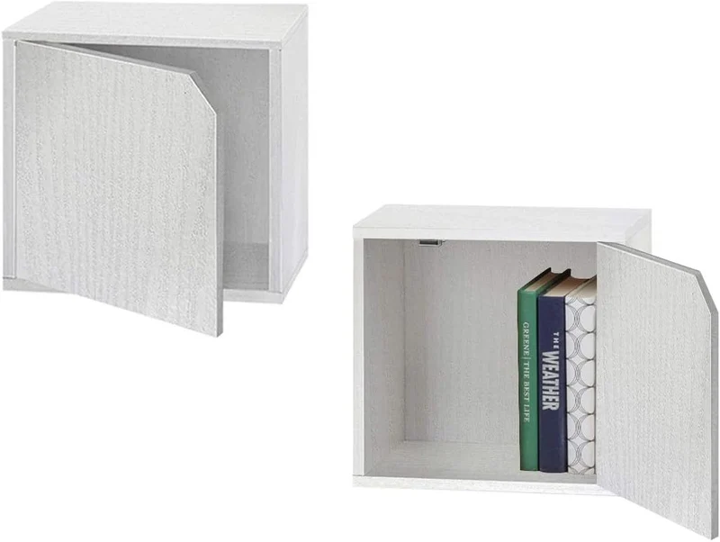 Cube de ciment avec porte empilable 35x29x35h cm