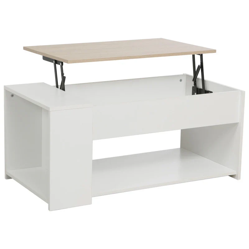 Table basse Jasmin blanc 100x50x45 cm