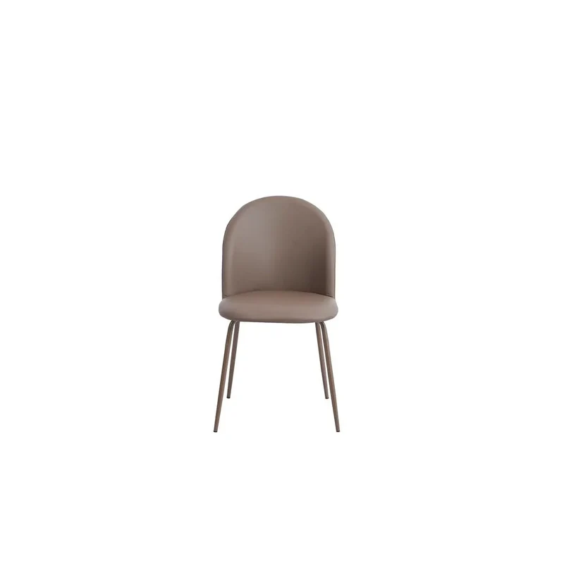 Chaise gris tourterelle 45x55x82 cm design moderne