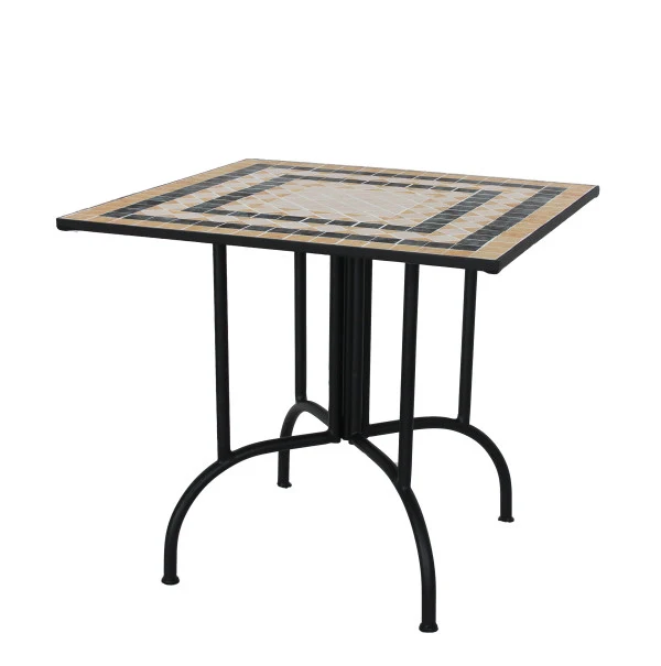 Table carrée Classic Mosaic 80x80x75h cm