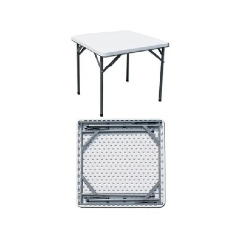 Table de restauration pliante 86 x 86 x 74 h cm