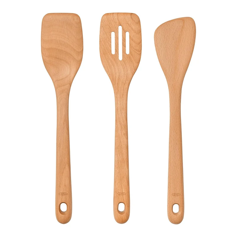 Ensemble de 3 ustensiles en bois de hêtre – OXO