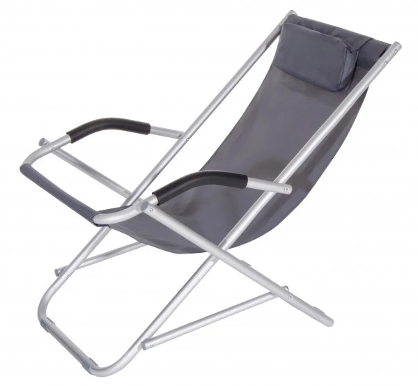 Fauteuil balançoire Formentera gris 90x60x73h cm