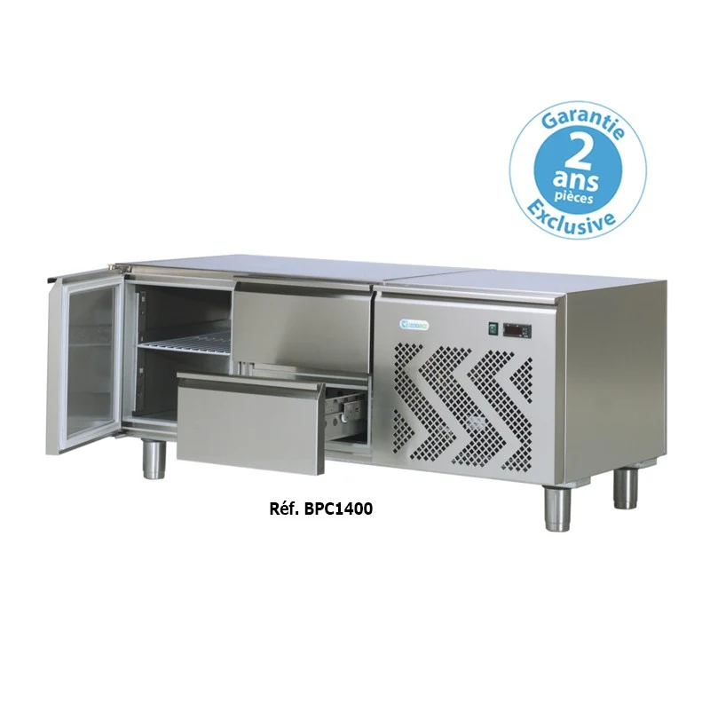 Tecnoinox - Soubassement réfrigéré 4 tiroirs - 130 litres - Gamme 700 - BPC1400