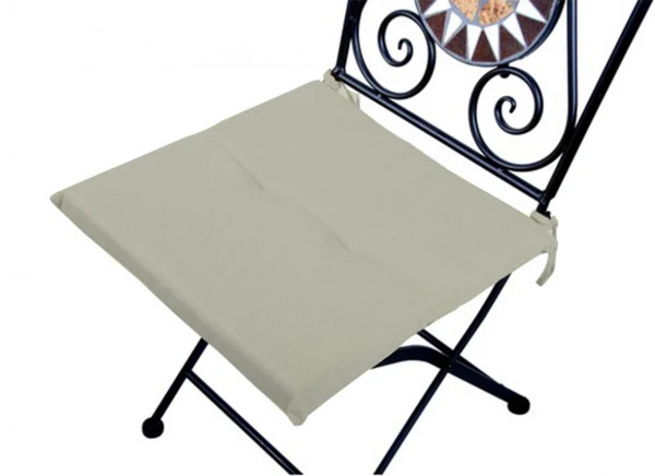 Stain-resistant chair cushion beige 40x40 cm