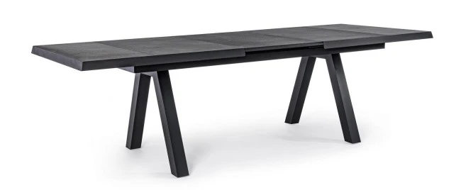 Table de jardin extensible Konnor anthracite 205-265x103x78h cm