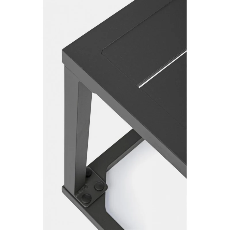 Table de jardin Hilde anthracite 40x40x40h cm