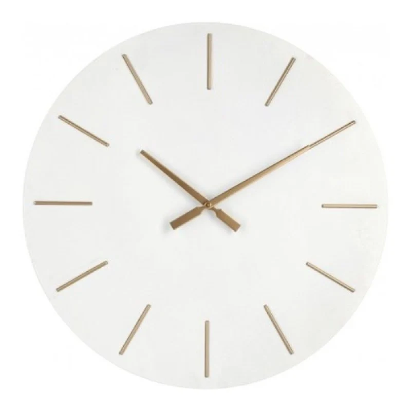 Horloge murale Timeline blanche Ø60 cm