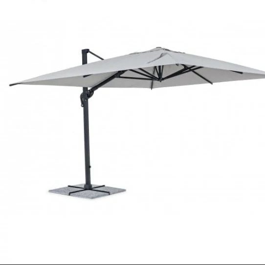 Parasol Vega avec bras 3x4 m blanc