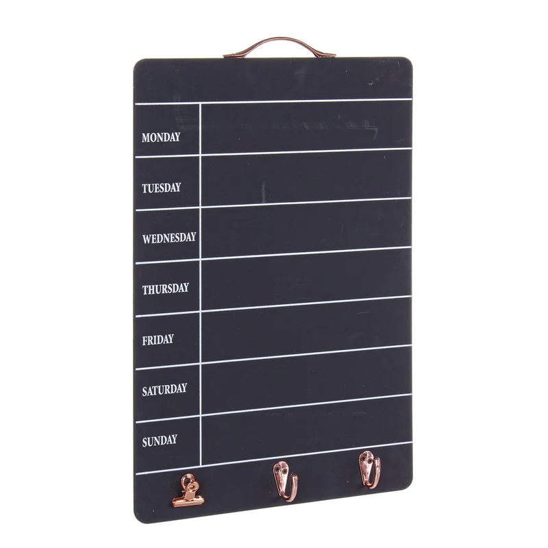 Tableau semaine avec 2 faces et 1 clip pour notes 30x47 cm