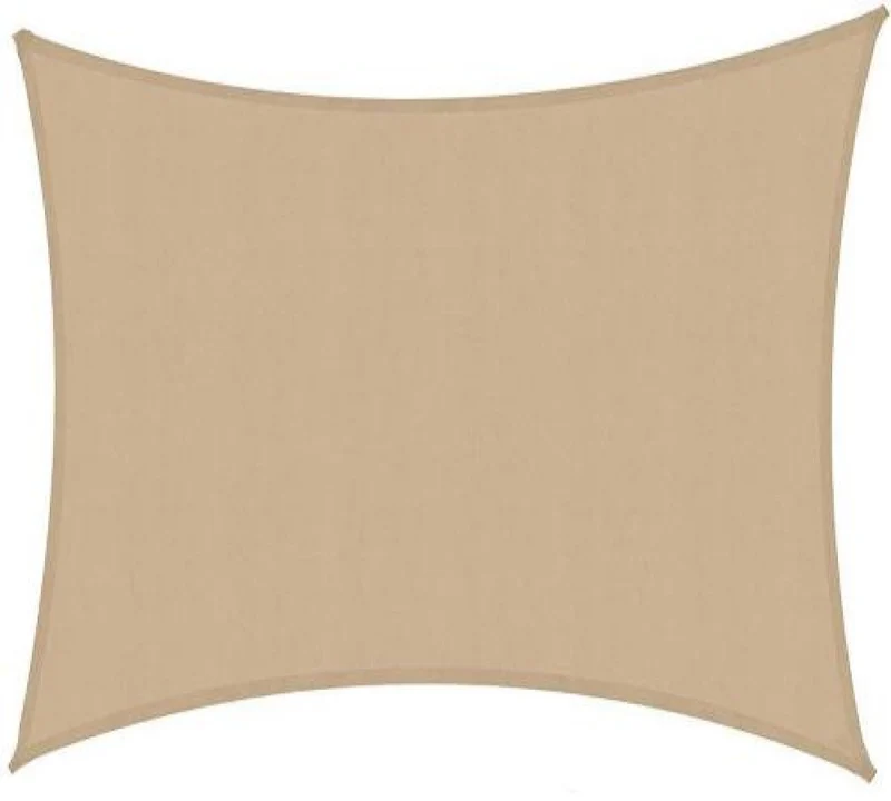 Voile d'ombrage en tissu rectangulaire couleur sable 300x300x400 cm