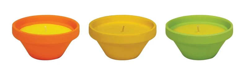 Flortis Caribe vase en terre cuite citronnelle anti-moustique Ø 12 cm