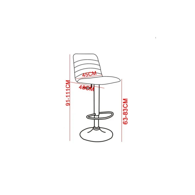 Tabouret Charlie en tissu tourterelle clair avec base noire