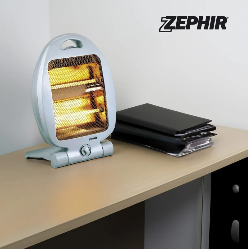 Poêle radiant à quartz. 800w avec base pliable