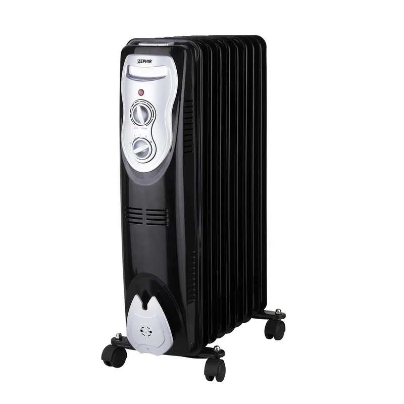 Radiateur d'huile à 9 éléments. 2000w avec thermostat réglable