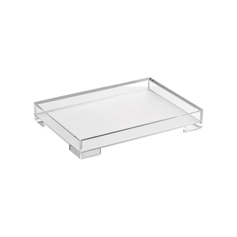 Plateau essence 32x23x5 cm transparent