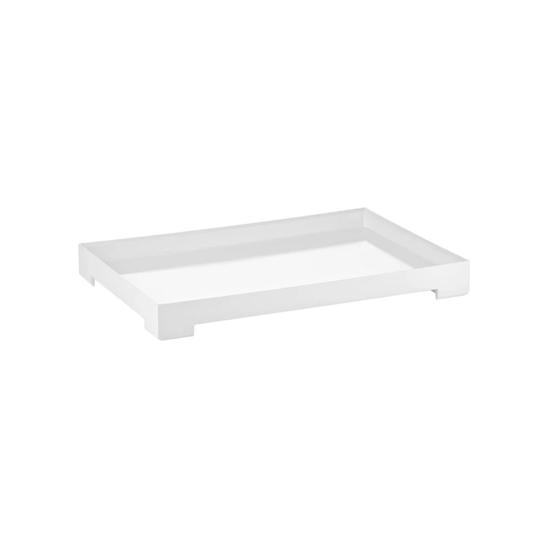 Plateau Essence 46x32x5 cm blanc