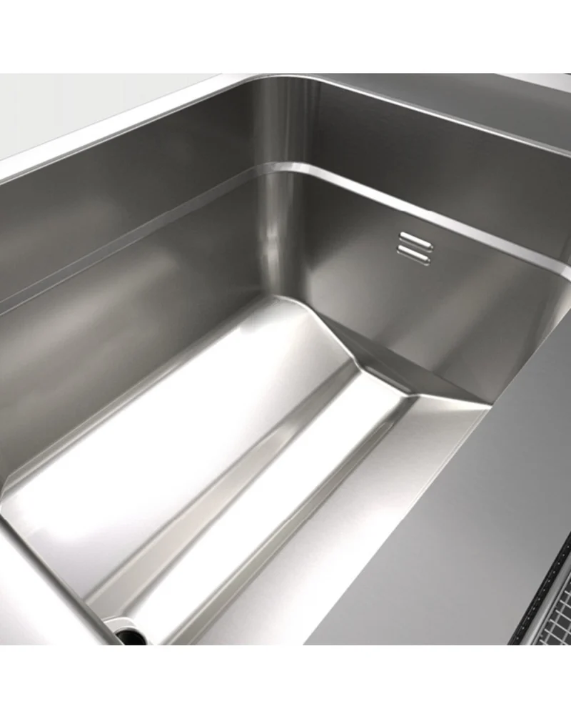 Monobloc friteuse gaz - 23 L - Largeur 400 mm - Gamme QUEEN 900 - 90QFRIG423 - Baron