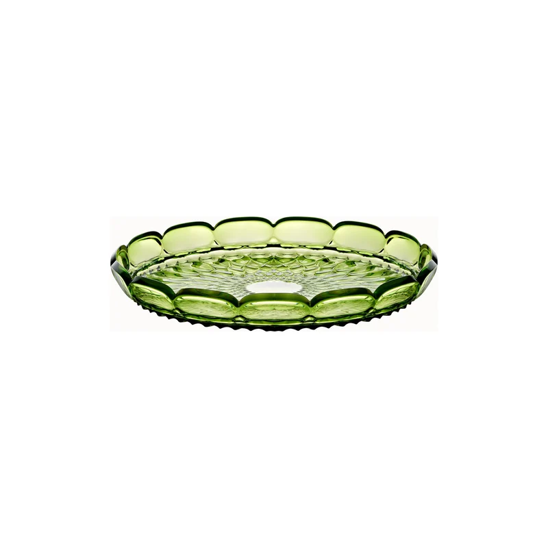 Petit plateau rond Ø30x4 cm vert nénuphar