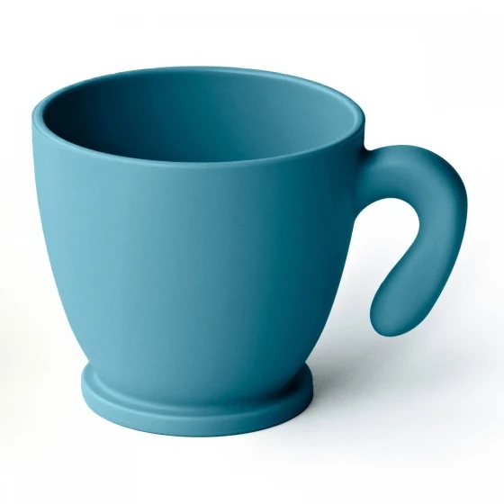 Tasse à café bleue ligne Chef