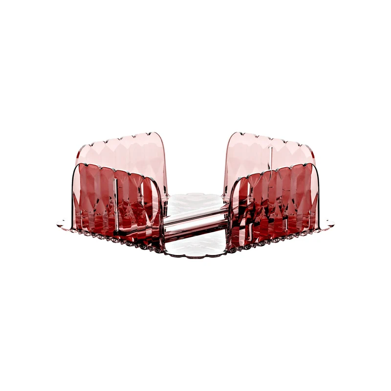Porte-serviettes Vanity horizontal coloris mauve 20 x 20 x H 7,3 cm
