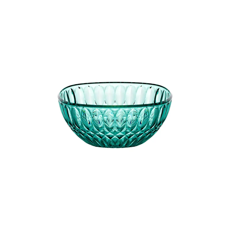 Conteneur Vanity Ø21 cm coloris vert aigue-marine 21x21xh9,3 cm