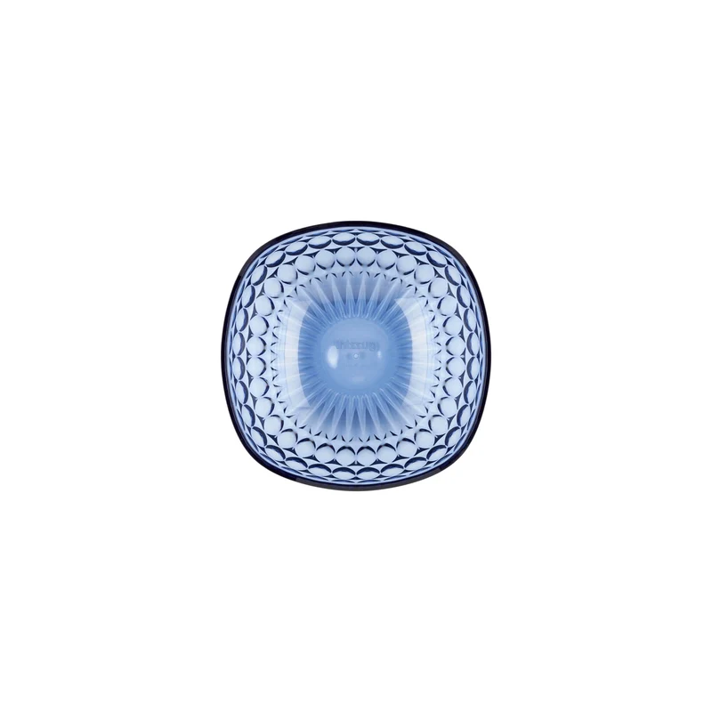 Conteneur Vanity Ø16 cm coloris bleu denim 16 x 16 x H 7 cm