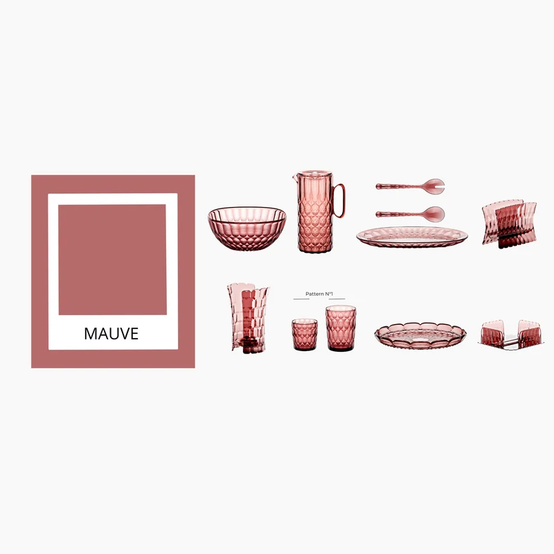Carafe Vanity avec couvercle mauve 1750 cc