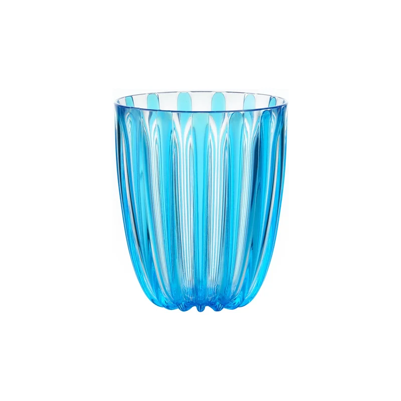 Verre bas Dolcevita, couleur bleue 350 cc