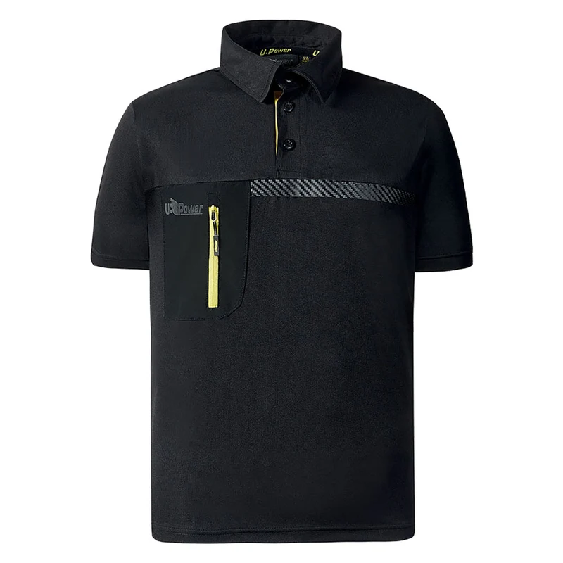 Polo thermorégulateur noir taille M