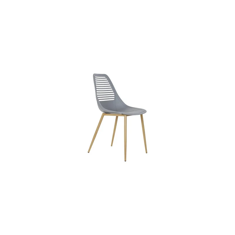 PP met chaise 45x56x84 gris mat