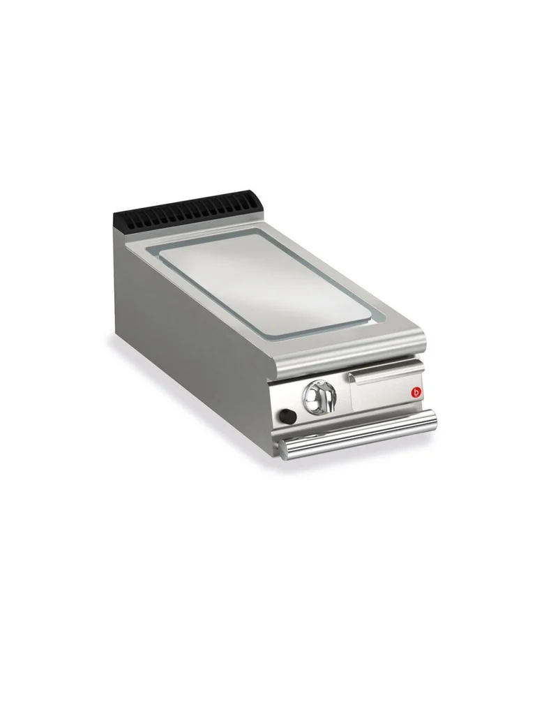 Plancha gaz - Plaque chrome dur lisse - Largeur 400 mm - Gamme QUEEN 900 - 90QSFTTG405 - Baron